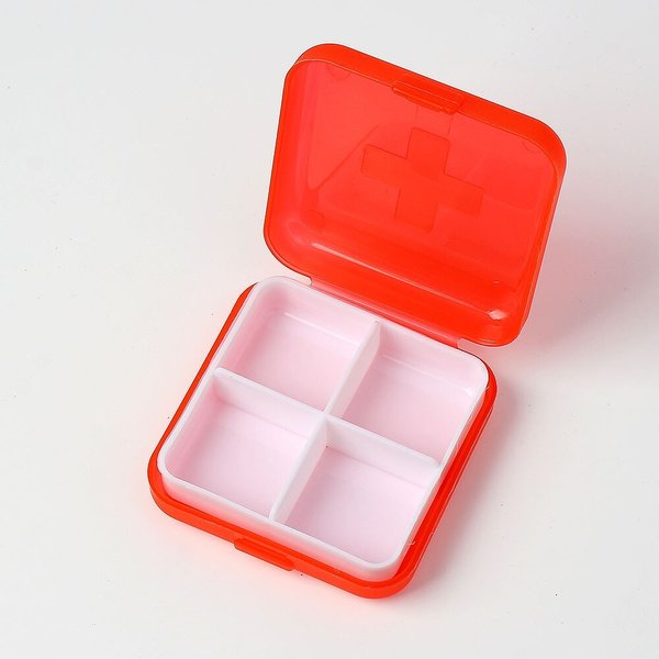 메이컬 4칸 미니 알약케이스(레드)