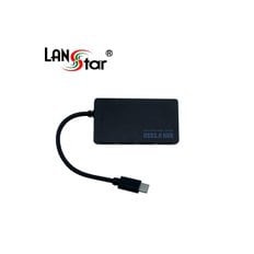 [LANstar] [USB 3.1] HUB, USB 3.1 C/M- USB3.0 4Port, Black [30181] LS-USB314B