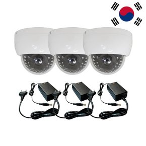 학교 학원 실내 복도 가정집 현관 문앞 설치용 하이브리드 CCTV 카메라 3세트