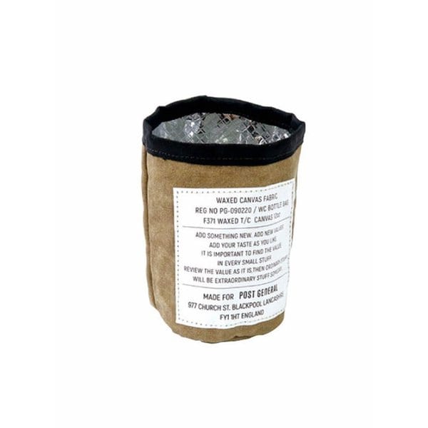 왁스 캔버스 보틀백 브라운