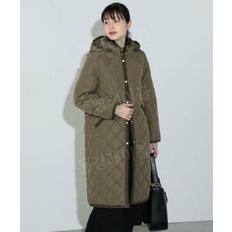 Beams 빔즈 여자 퀼팅 경량 후드 패딩 롱코트 점퍼 24FW