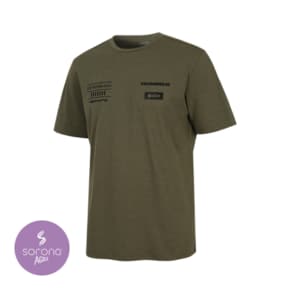남성 H5 썸머 소로나 기능성 로고 반팔 티셔츠 카키