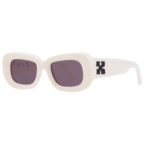 Off-White Carrara 그레이 렉탱귤러 유니섹스 공용 선글라스 OERI019 0107 50