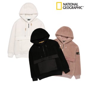 N214UHD120 남여공용 차퍼 우븐 믹스 FLEECE 뽀글이 Hoody