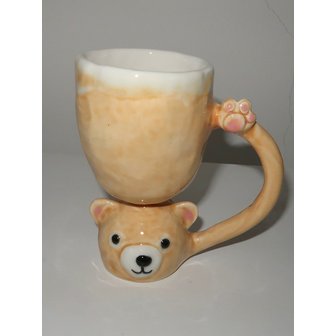 들꽃세라믹 곰돌이 컵