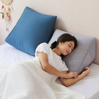 팜데코 썸머 리플 삼각 등쿠션 쇼파 허리 베개 침대 일반형