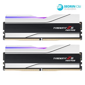 [서린공식] G.SKILL DDR5 6000 CL30 TRIDENT Z5 NEO RGB 화이트 패키지 64GB(32Gx2)