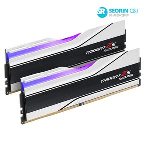 [서린공식] G.SKILL DDR5 6000 CL30 TRIDENT Z5 NEO RGB 화이트 패키지 64GB(32Gx2)