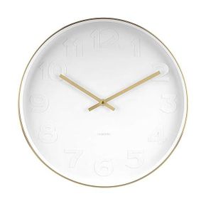 독일 칼슨 벽시계 인테리어시계 1324631 Karlsson Mr. White Wall Clock L Diameter 51 x Height