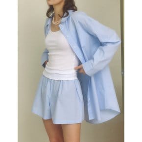 Cotton shorts_sky blue