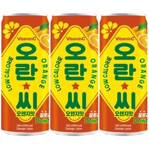 동아오츠카 오란씨 오렌지맛 250ml x 30캔 과즙 탄산음료