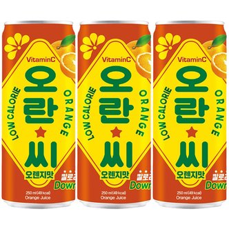  동아오츠카 오란씨 오렌지맛 250ml x 30캔 과즙 탄산음료