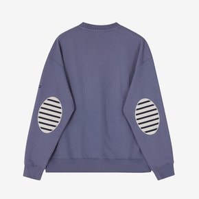 본사정품 봉봉 엘보 패치 스웻셔츠 (BLU) ASJU261KR74-BLU