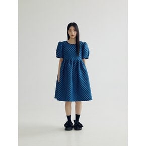 TWINKLE MIDI DRESS _ NAVY