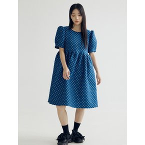 TWINKLE MIDI DRESS _ NAVY