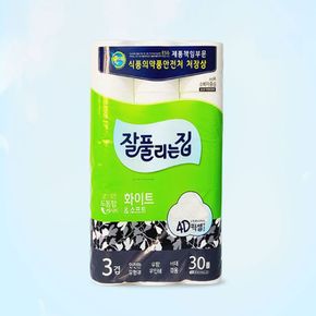 잘풀리는집 롤 두루마리 휴지 3겹 화장지 30롤