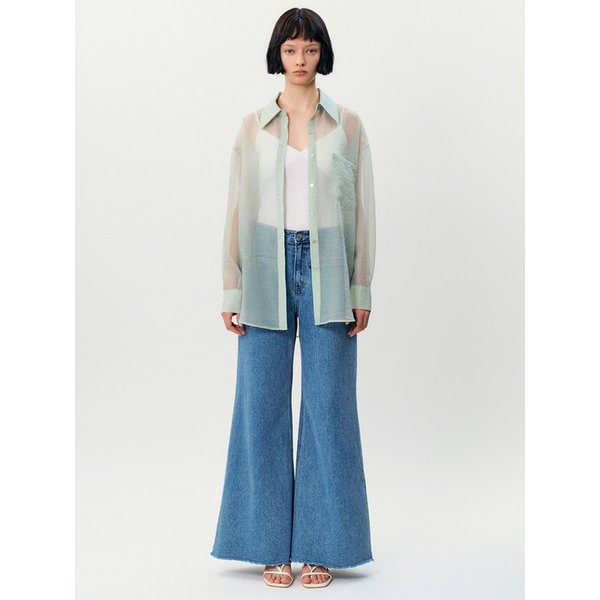 deia cross blouse _ Mint