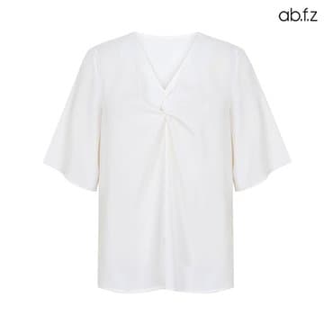 ab.f.z [ab.f.z/신상] 꼬임 브이넥 반팔 블라우스 (AFZ2MB58A)