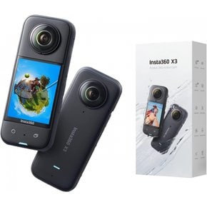 Insta360 X3 360도 액션 카메라 5.7K 촬영 프리뷰 스크린 탑재 손떨림 보정 대응