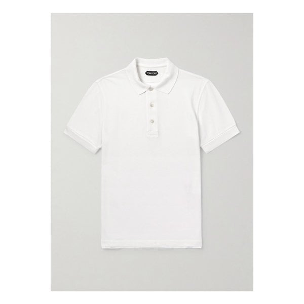 슬림핏 라이오셀 코튼 블렌드 피케 폴로 셔츠 46376663162880740