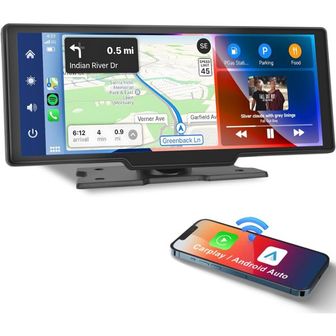  독일 카플레이 모니터 Podofo Wireless Apple Carplay Android Car 9.3 Inch IPS 터치스크린 디