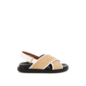 Sandals FBMS013801P3860 NATURAL WHITE BLACK