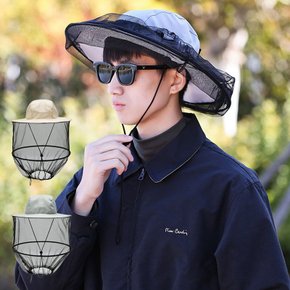 1+1 남자 벌모자 방충망 햇빛가리개 사파리 양봉모자