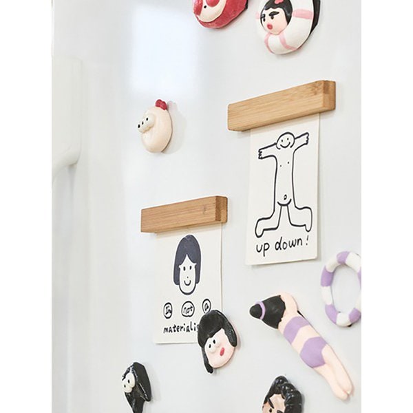 우드 원목 나무 냉장고 자석