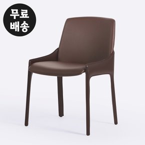 소네 가죽 배색 의자 카페 체어 식탁 인테리어 인테리어 CHAIR 수입(브라운)