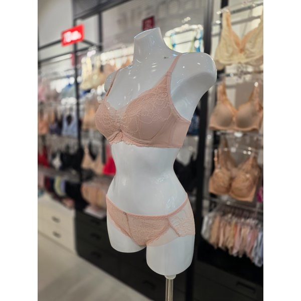 [시흥점] S 비너스 ) 24aw 풀커버리지 브라, 망레이스 팬티 세트[VBR0991/VPT0991S-SK]