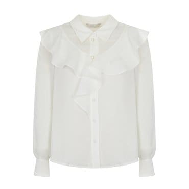 LINE [라인][BYLYNN]카라 러플 블라우스 NWBLOC0300