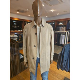 코넬리아니 [여주점] 베이지 솔리드 SENSILK 실크폴리아미드 레글런슬리브 트렌치코트(L-85cm. Mod.3592)