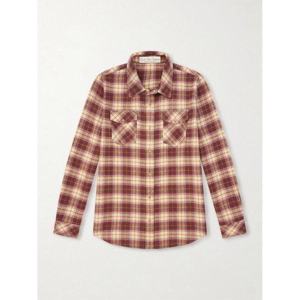 갓 트루 캐시미어 사프론 체크 캐시미어 셔츠 46376663163034125