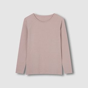 여 발열온감 코튼 크루넥 티셔츠 J425401012011