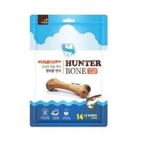 오래씹는 덴탈껌 헌터본 연어 16p/덴탈/케어/강아지껌/덴탈껌/치석/제거/치아/잇몸/구강/건강/영양