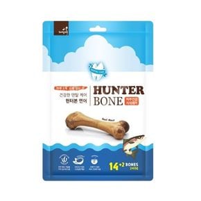 오래씹는 덴탈껌 헌터본 연어 16p/덴탈/케어/강아지껌/덴탈껌/치석/제거/치아/잇몸/구강/건강/영양