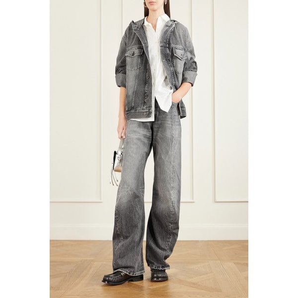 후드 데님 재킷 블랙 46376663162975961