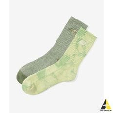 뉴발란스 NBGEEAG501 Tie Dye Midcalf Socks (2팩) (YELLOW)