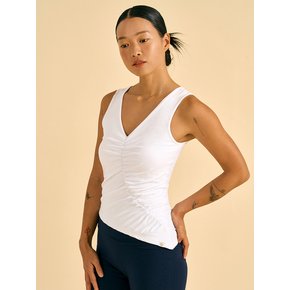 Graceful Ruche Tank (White)