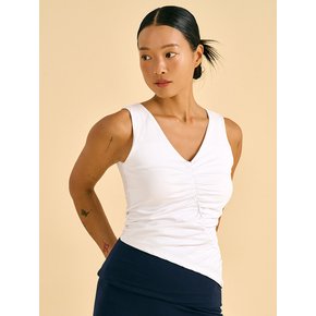 Graceful Ruche Tank (White)