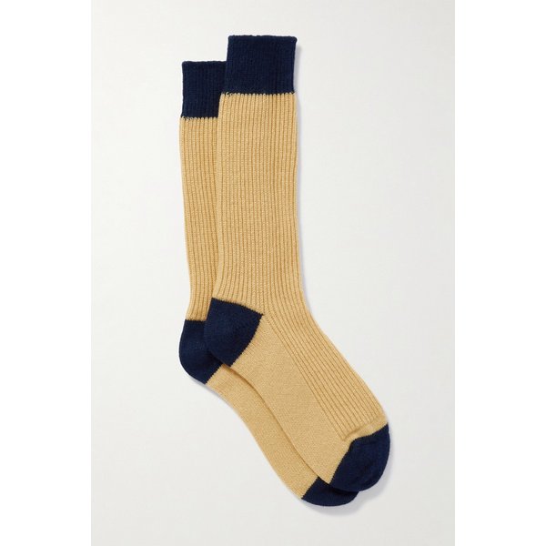 게스트인레지던스 투톤 리브 캐시미어 양말 46376663162950252