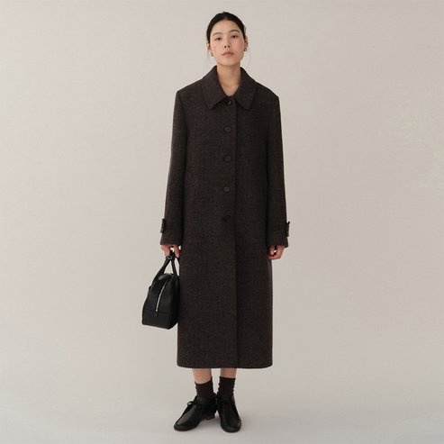 킨더살몬 Wool Coat Moss-Gray