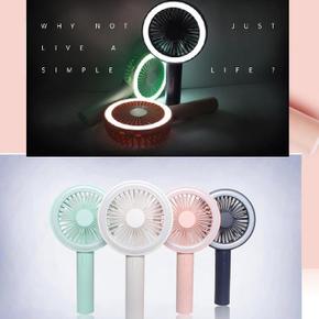 멀티 무드등 겸용 핸디선풍기 /휴대용 멀티핸드 선풍기 핑크