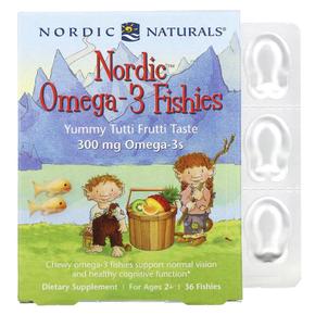 [해외직구] Nordic Naturals 노르딕내추럴 오메가3 300mg 2세이상 야미 투띠 프루띠 36피쉬