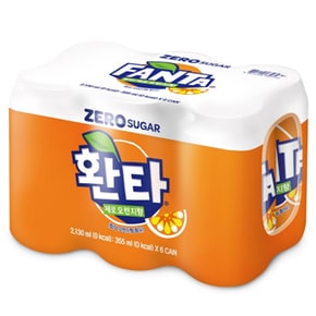 환타 제로 오렌지 355ml*6입