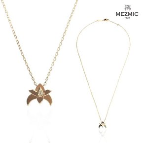 아이리스 14K, 꼬냑다이아몬드 목걸이