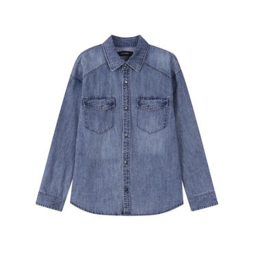 버커루 투포켓 M톤 데님 셔츠(B251DS372P)