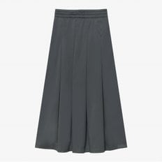 [노스페이스 공식] NK6NR31K 화이트라벨 여성 새틴 플레어 스커트_CHARCOAL GREY