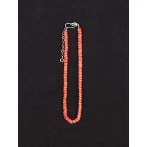 Orange pile necklace