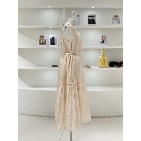 [여주점] 여성 슬리브리스 크링클 원피스 (D252MSE053)